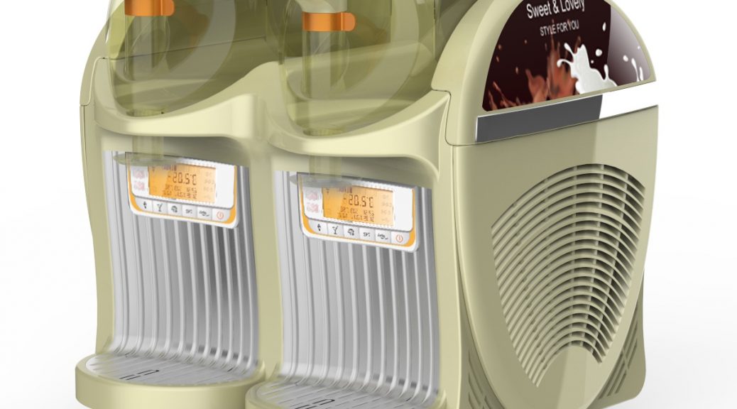 Mini Soft Serve/Frozen Yoghurt Double Bowl Machine